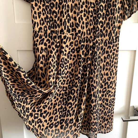 Reformation Gracie 🐆 leopard print MOB WIFE 💋 60s mod mini “vintage” rare - Picture 4 of 9